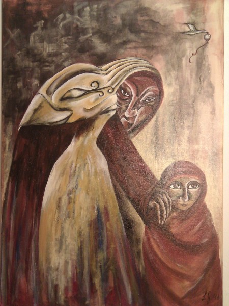 vecchia col bambino